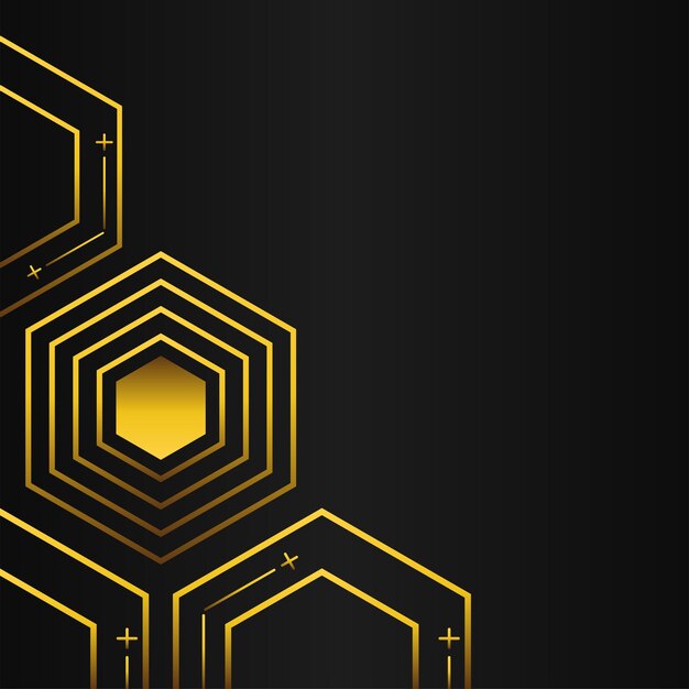 una imagen negra y amarilla de un diseño geométrico negro y amarillo