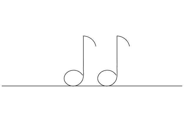 una imagen de notas de música en un fondo blanco