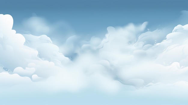 Vector una imagen de nubes con las palabras la palabra en la parte inferior