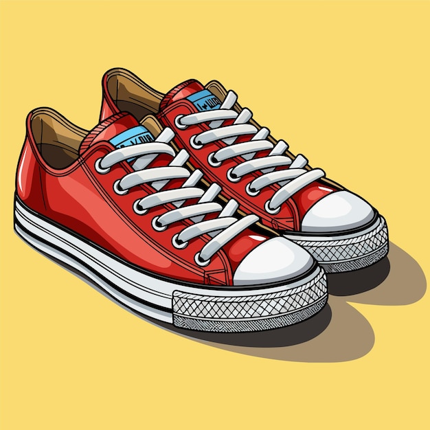 Vector una imagen o dibujo animado o vector de zapatos con un plai15