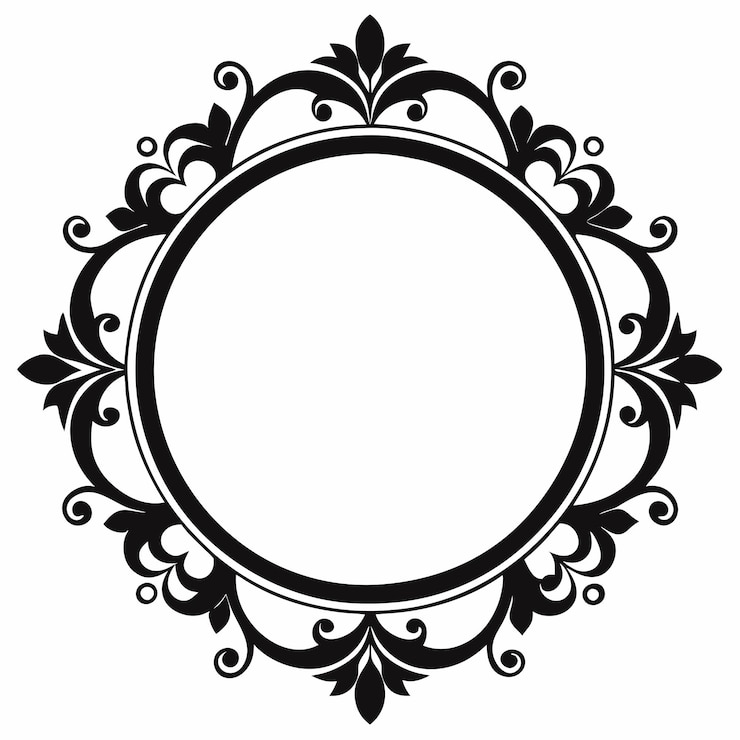 Vector una imagen ovalada redonda verde y azul con un diseño floral