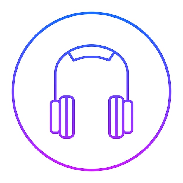 una imagen de un par de auriculares con un círculo rosa alrededor de la parte inferior
