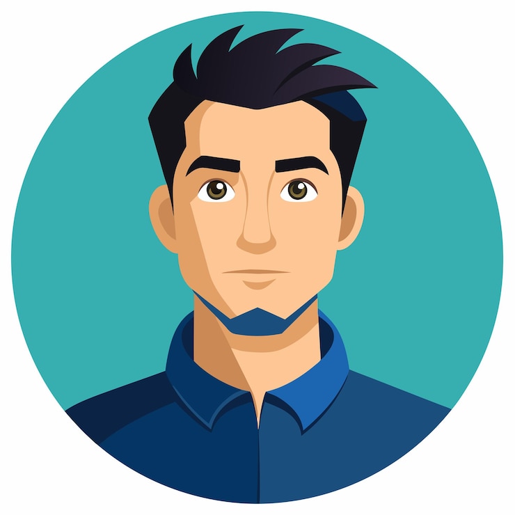Vector imagen de perfil de avatar de hombre aislada en el fondo imagen de profil de avatar para hombre