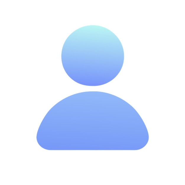 imagen de perfil marcador de lugar avatar silueta en tonos grises icono formas de colores gradiente