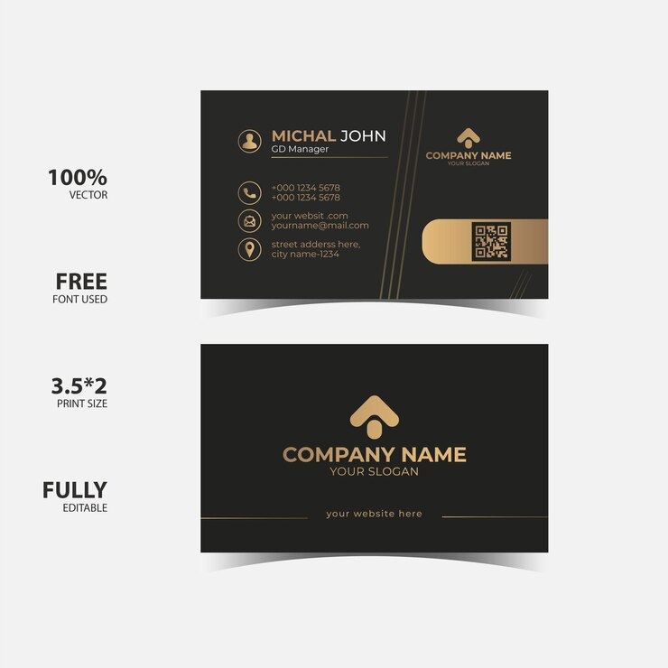 imagen de plantilla de diseño de tarjeta de visita corporativa moderna