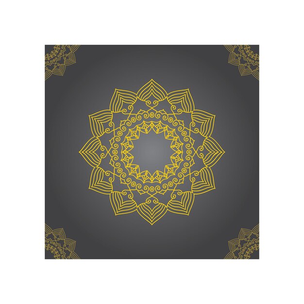 imagen de plantilla de icono de vector de mandala
