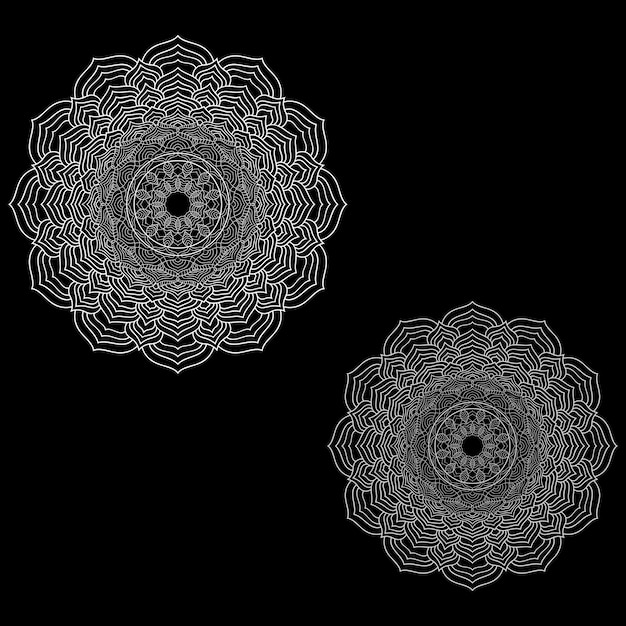 imagen de plantilla de icono de vector de mandala
