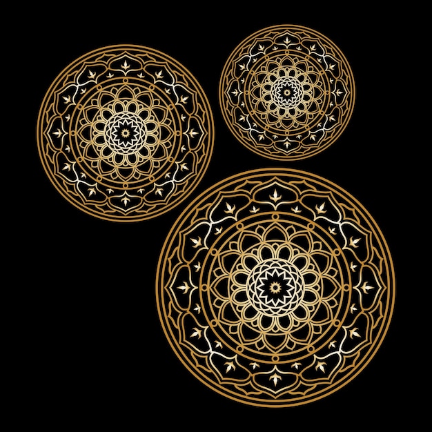 imagen de plantilla de icono de vector de mandala