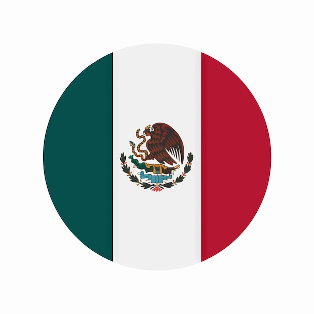una imagen redonda de una bandera con la palabra "nacional" en ella