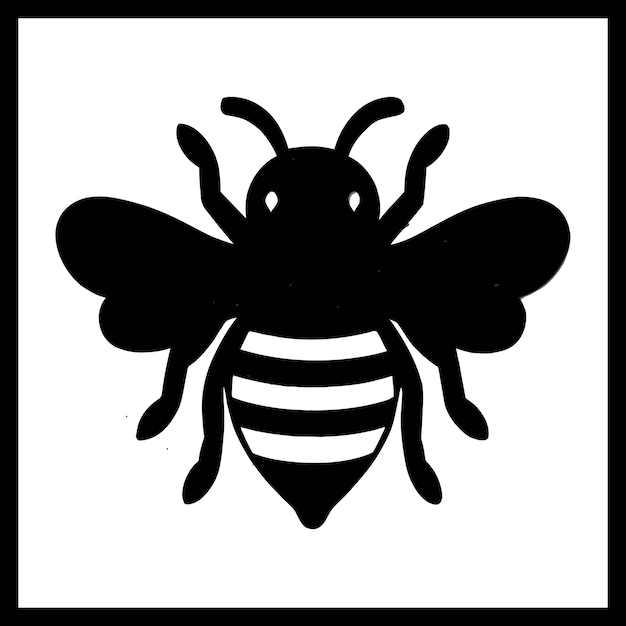 Imagen de la silueta de la abeja