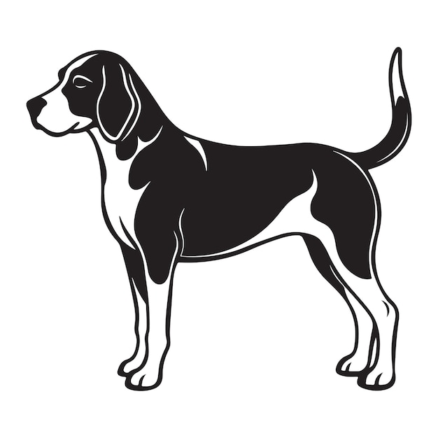 Imagen en silueta del Beagle