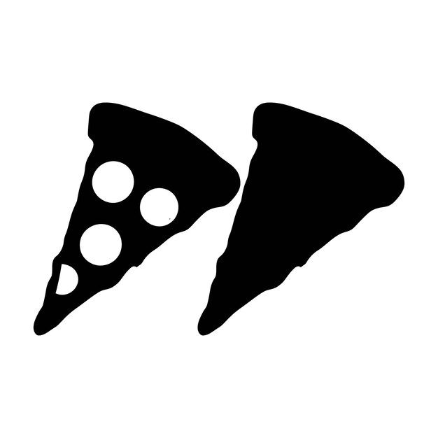Imagen de la silueta de una rebanada de pizza