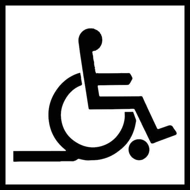 Imagen de la silueta de la silla de ruedas