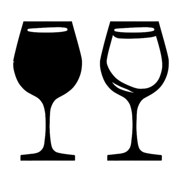 Imagen de silueta de vino