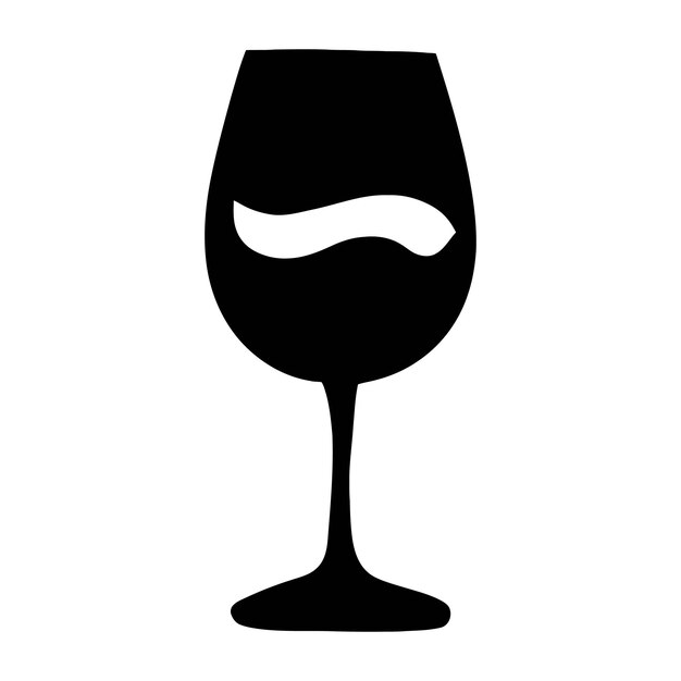 Imagen de silueta de vino