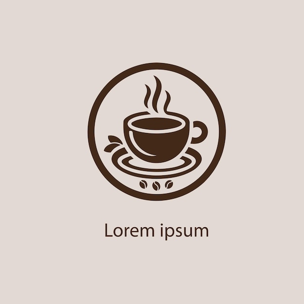 una imagen de una taza de café en un fondo marrón
