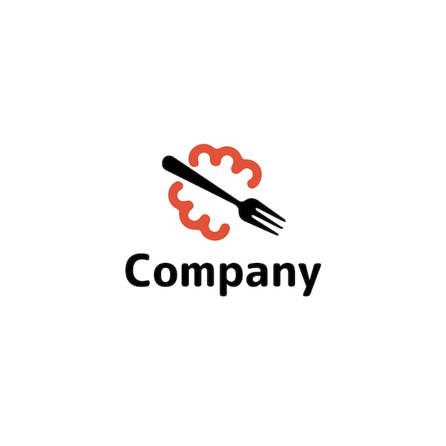 una imagen de un tenedor y una llama con las palabras compañía en él