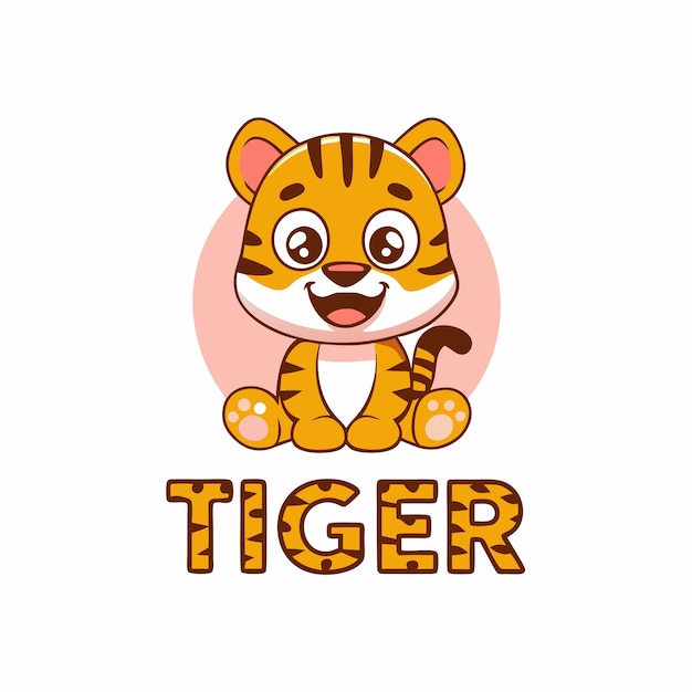 una imagen de un tigre con la palabra tigre en él