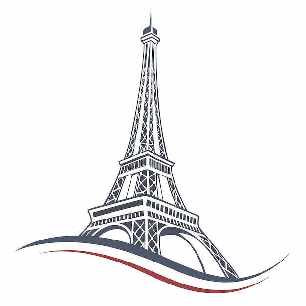 una imagen de una torre que tiene las palabras torre Eiffel en él
