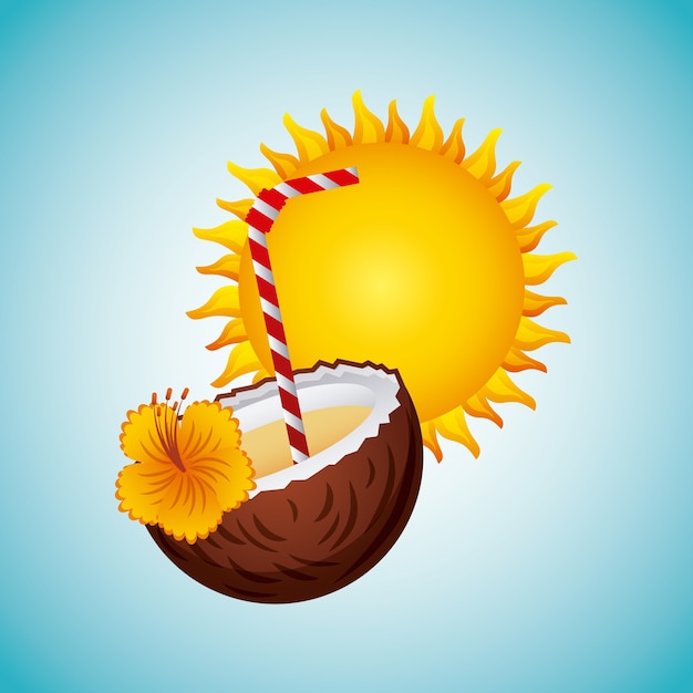 Imagen de vacaciones en la playa tropical