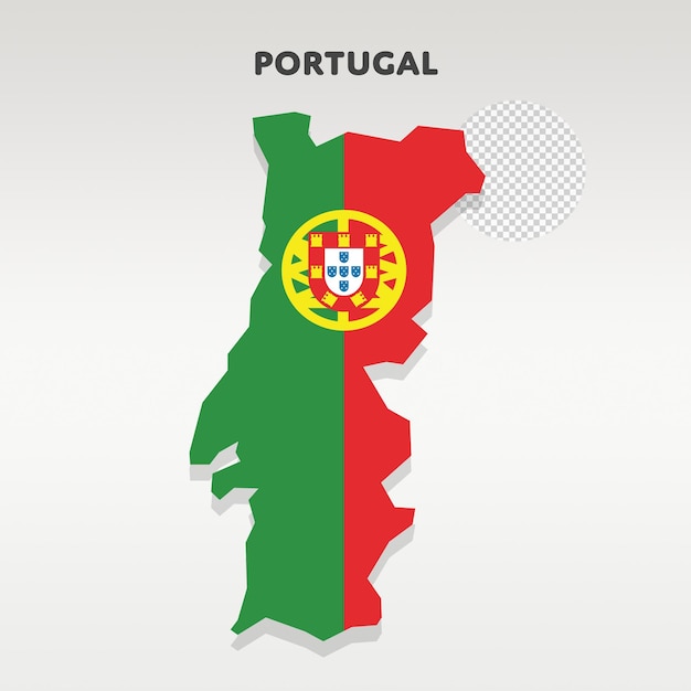 Imagen del vector del mapa de la bandera del país