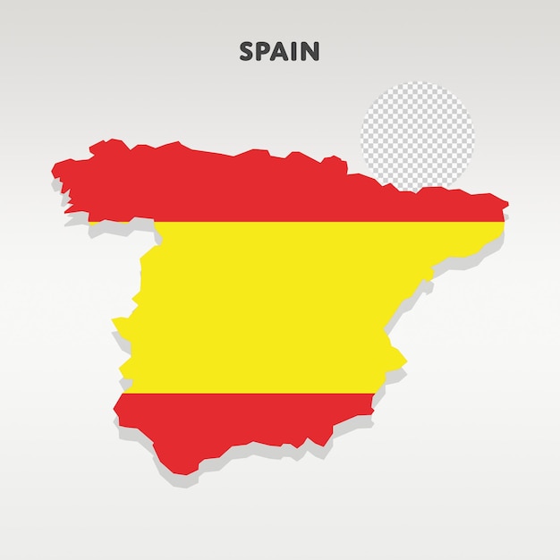 Imagen del vector del mapa de la bandera del país