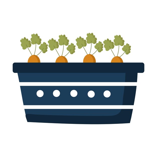 Imagen vectorial aislada para uso en jardinería o diseño web