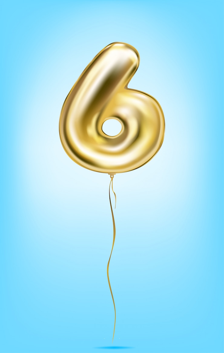 Vector imagen vectorial de alta calidad de números de globos de oro