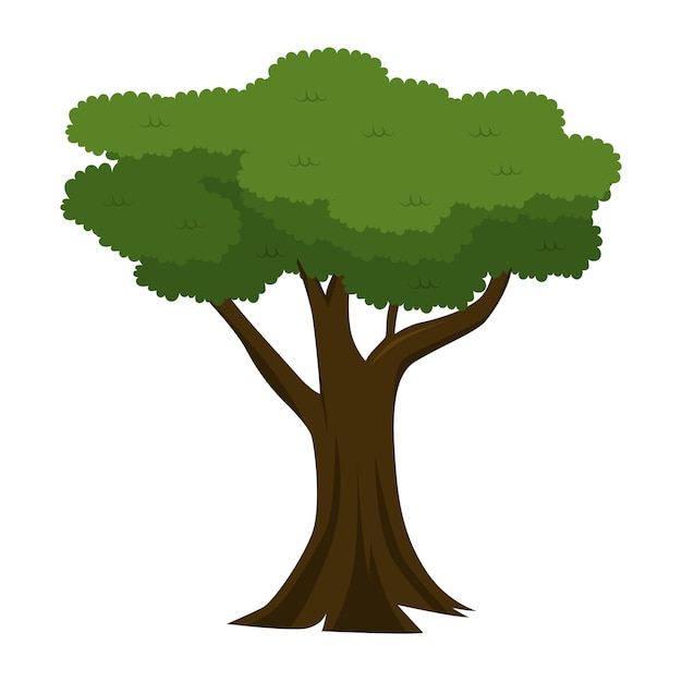 Una imagen vectorial de árbol gigante