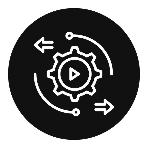 Imagen vectorial automática del icono Se puede utilizar para la fabricación