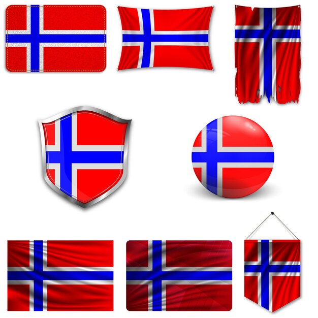 Vector imagen vectorial de la bandera de islandia