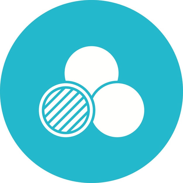 Imagen vectorial básica del icono de Venn Se puede utilizar para infografías