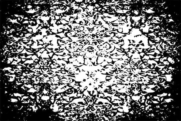 imagen vectorial en blanco y negro de grunge destresado textura de fondo aguda y desgastada