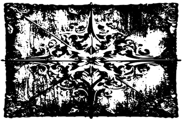 imagen vectorial en blanco y negro de grunge destresado textura de fondo aguda y desgastada
