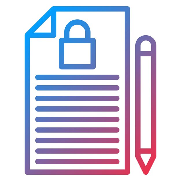 Imagen vectorial confidencial del icono del proyecto Se puede utilizar para la gestión de productos