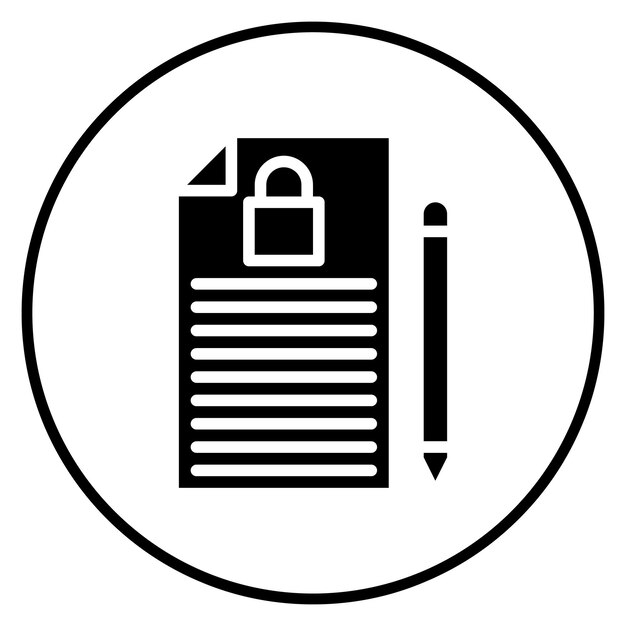 Imagen vectorial confidencial del icono del proyecto Se puede utilizar para la gestión de productos