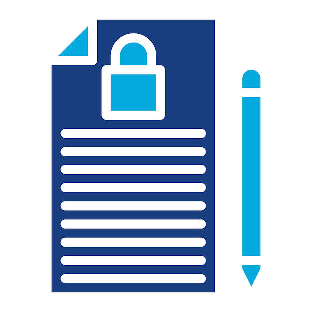 Imagen vectorial confidencial del icono del proyecto Se puede utilizar para la gestión de productos