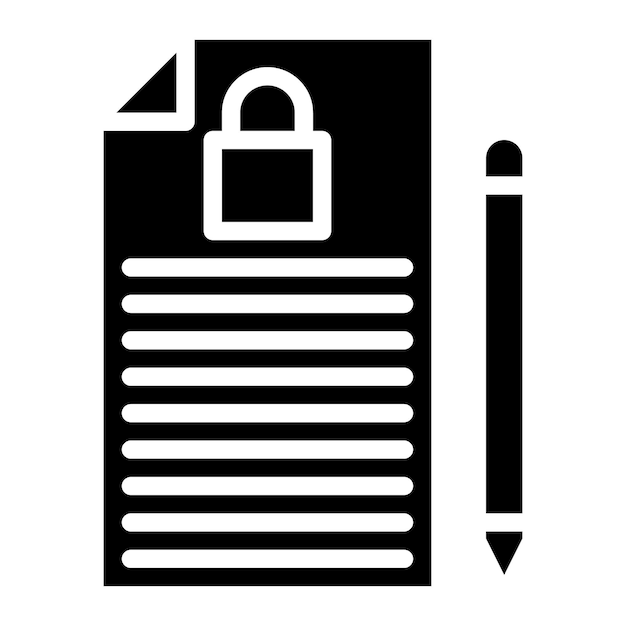 Imagen vectorial confidencial del icono del proyecto Se puede utilizar para la gestión de productos