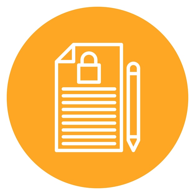 Imagen vectorial confidencial del icono del proyecto Se puede utilizar para la gestión de productos