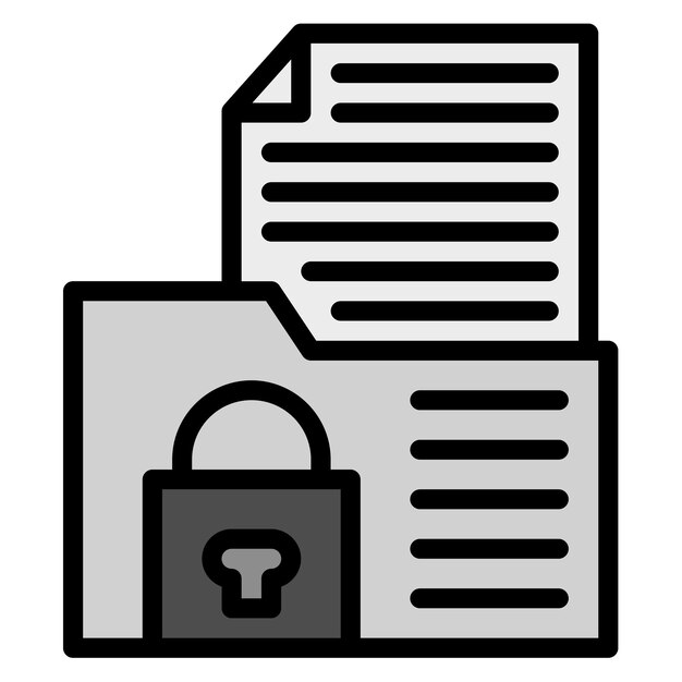 Imagen vectorial confidencial del icono del proyecto Se puede utilizar para el manejo de crisis