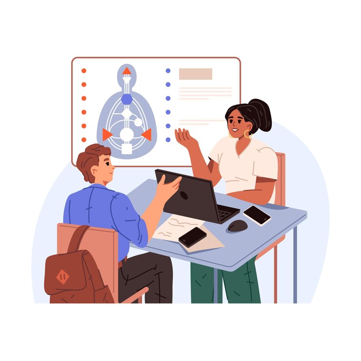 Vector imagen vectorial en la consulta de diseño humano