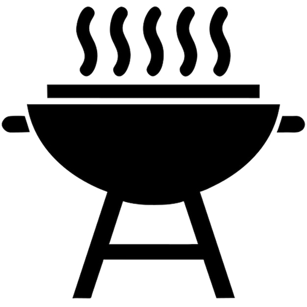 Imagen vectorial de costillas de barbacoa con fondo blanco realista icono centrado