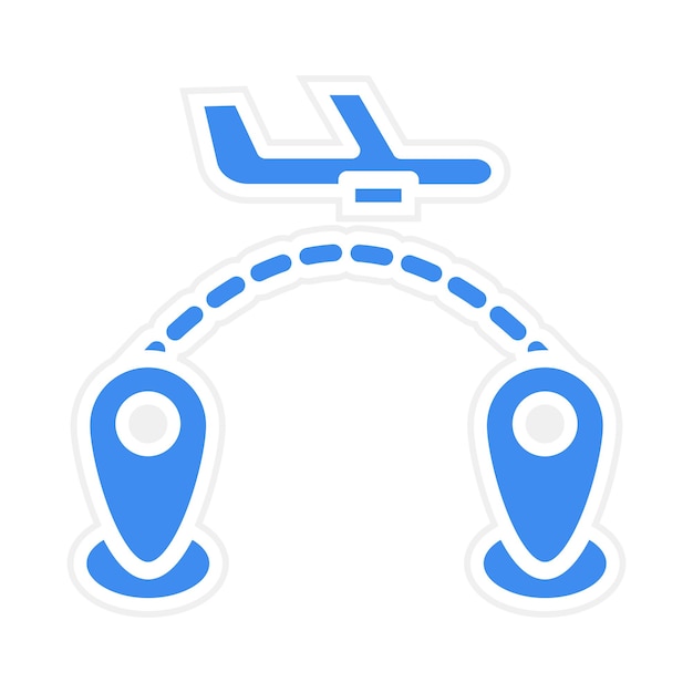 Imagen vectorial directa del icono de vuelo Se puede utilizar para la aerolínea