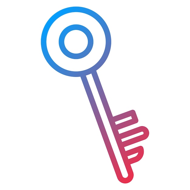 Imagen vectorial del diseño del icono de la llave Se puede utilizar para Locksmith