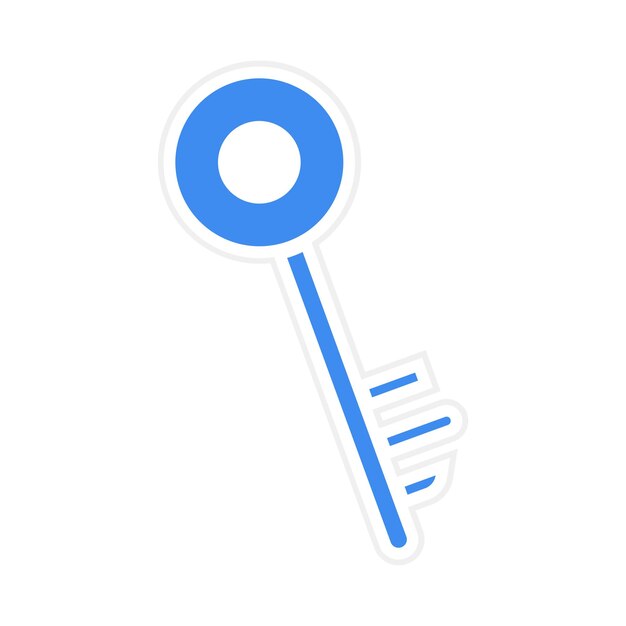 Imagen vectorial del diseño del icono de la llave Se puede utilizar para Locksmith