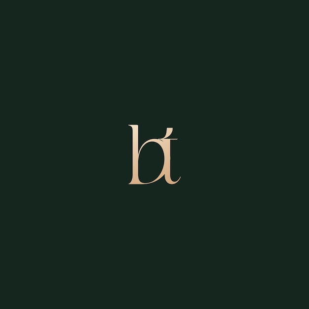 Imagen vectorial del diseño inicial del logotipo de Bt