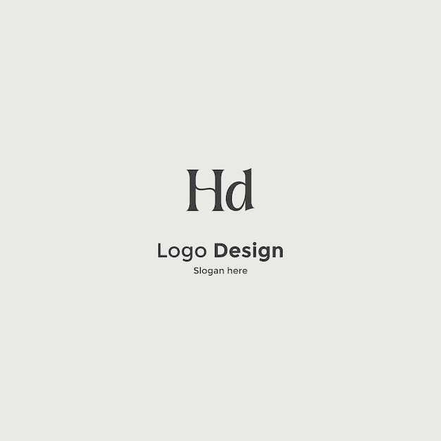Imagen vectorial del diseño inicial del logotipo en HD