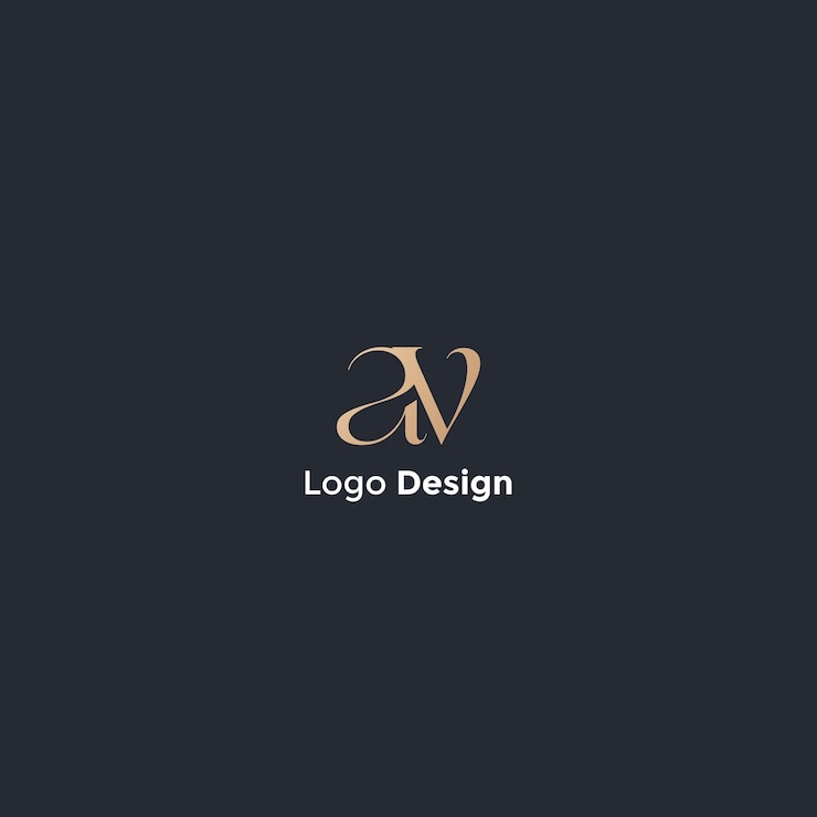 Vector imagen vectorial del diseño inicial del logotipo