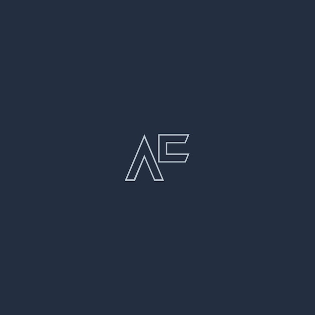 Imagen vectorial de diseño de logotipo AF