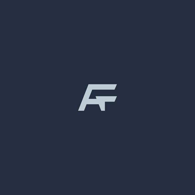 Imagen vectorial del diseño del logotipo AF